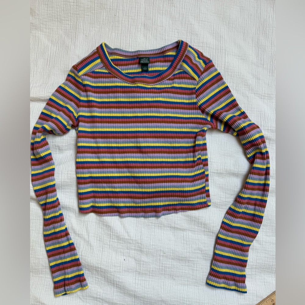 Wild Fable Long Sleeve Cropped Tee Size S
